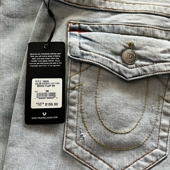 True Religion 36 Rocco Relaxed Skinny Jeans - Picture 4 of 13